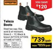 Builders Warehouse Interceptor Teleza Boots-Per Pair offer