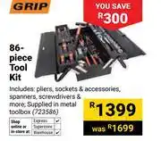 Builders Warehouse Grip 86-Piece Tool Kit 723586 offer