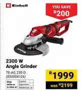 Builders Warehouse Einhell 2300W Angle Grinder 850004126 offer