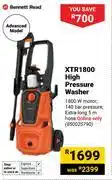 Builders Warehouse Bennett Read XTR 1800 High Pressure Washer 850025790 offer