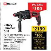 Builders Warehouse Einhell Rotary Hammer Drill 768756 offer