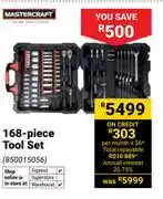 Builders Warehouse Mastercraft 168-Piece Tool Set 850015056 offer