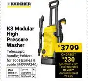 Builders Warehouse Karcher K3 Modular High Pressure Washer 850008260 offer