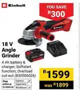 Builders Warehouse Einhell 18V Angle Grinder 850006026 offer