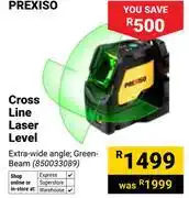 Builders Warehouse Prexiso Cross Line Laser Level 850033089 offer