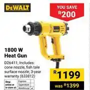 Builders Warehouse Dewalt 1800W Heat Gun 633812 offer