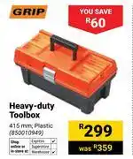 Builders Warehouse Grip Heavy-Duty Toolbox 850010949 offer