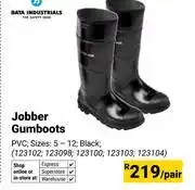 Builders Warehouse Bata Industrials Jobber Gumboots-per pair offer