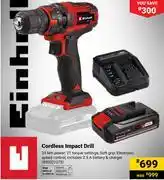 Builders Warehouse Einhell Cordless Impact Drill 850021075 offer