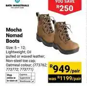 Builders Warehouse Bata Industrials Mocha Nomad Boots-Per Pair offer
