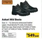 Builders Warehouse Interceptor Askari Mid Boots-Per Pair offer
