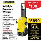 Builders Warehouse Karcher K4 High Pressure Washer 850008259 offer