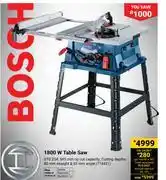 Builders Warehouse Bosch 1800W Table Saw GTS 254 774431 offer