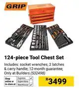 Builders Warehouse Grip 124-Piece Tool Chest Set 532498 offer