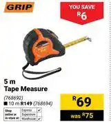 Builders Warehouse Grip 5m Tape Measure 768692 offer