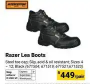Builders Warehouse Interceptor Razer Lea Boots-Per Pair offer