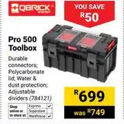 Builders Warehouse Qbrick Pro 500 Toolbox 784121 offer