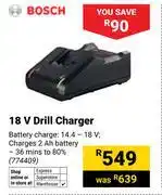 Builders Warehouse Bosch 18V Drill Charger 774409 offer