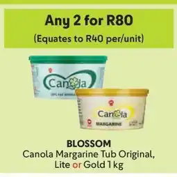 Makro BLOSSOM Canola Margarine Tub offer