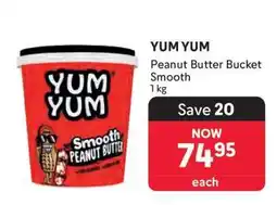 Makro YUM YUM Peanut Butter Bucket Smooth offer