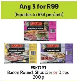Makro ESKORT Bacon Round, Shoulder or Diced offer