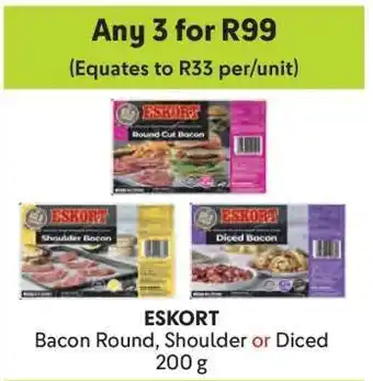 Makro ESKORT Bacon Round, Shoulder or Diced offer