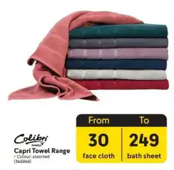 Makro Colibri Towels Capri Towel Range offer