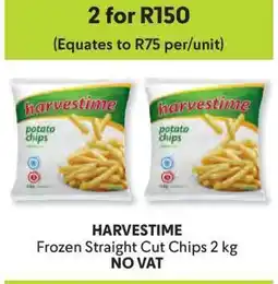 Makro HARVESTIME Frozen Straight Cut Chips 2 kg offer