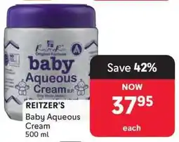 Makro Reitzer's Baby Aqueous Cream offer
