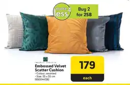 Makro Embossed Velvet Scatter Cushion offer