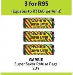 Makro GARBIE Super Saver Refuse Bags 20's offer