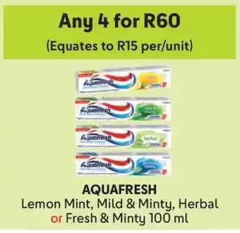 Makro AquaFresh offer