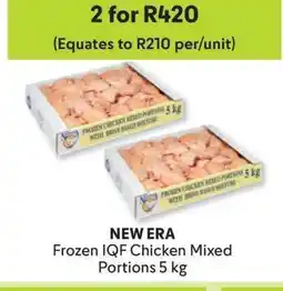 Makro NEW ERA Frozen IQF Chicken Mixed Portions 5 kg offer