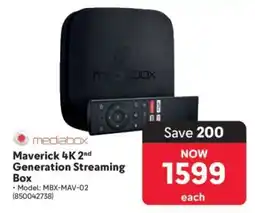 Makro Maverick 4K 2nd Generation Streaming Box offer