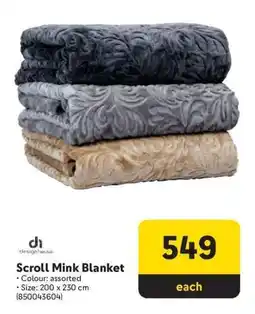 Makro Scroll Mink Blanket offer