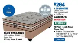 OK Furniture Restonic 137cm Rest Zone Base Set offer