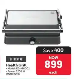 Makro Eiger Health Grill offer