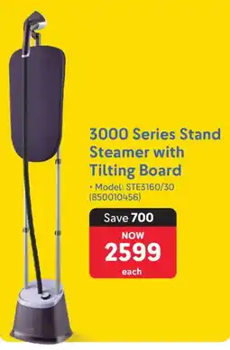Makro Philips 3000 Series Stand Steamer with Tilting Board offer