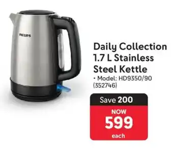 Philips Daily Collection Stainless Steel Kettle