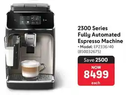 Makro Philips 2300 Series Fully Automated Espresso Machine offer
