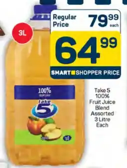 Pick n Pay Take 5 100% Fruit Juice Blend Assorted offer