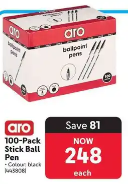 Makro Aro 100-Pack Stick Ball Pen offer