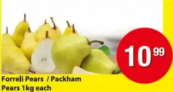 Forreli Pears / Packham Pears 1kg each