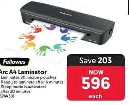 Makro Fellowes Arc A4 Laminator offer