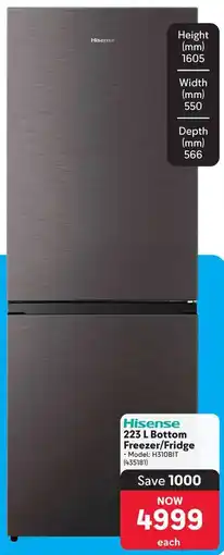 Makro Hisense Bottom Freezer/ Fridge offer