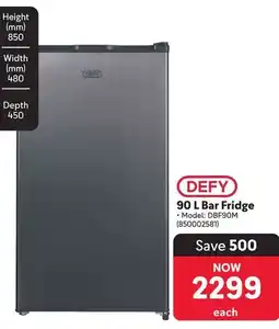 Makro Defy Bar Fridge offer