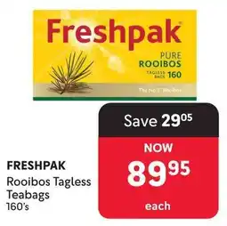 Makro Freshpak Rooibos Tagless Teabags offer
