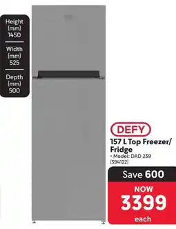Makro Defy Top Freezer/ Fridge offer