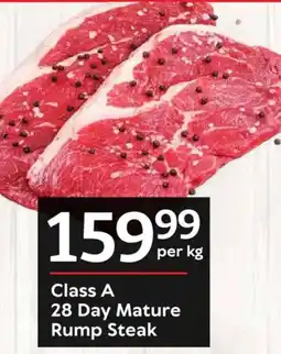 Oxford Freshmarket Class A 28 Day Mature Rump Steak offer