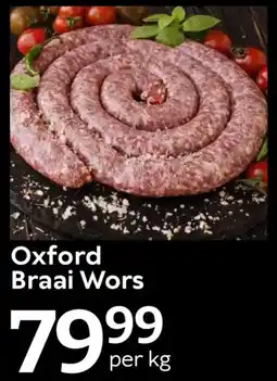 Oxford Freshmarket Oxford Braai Wors offer